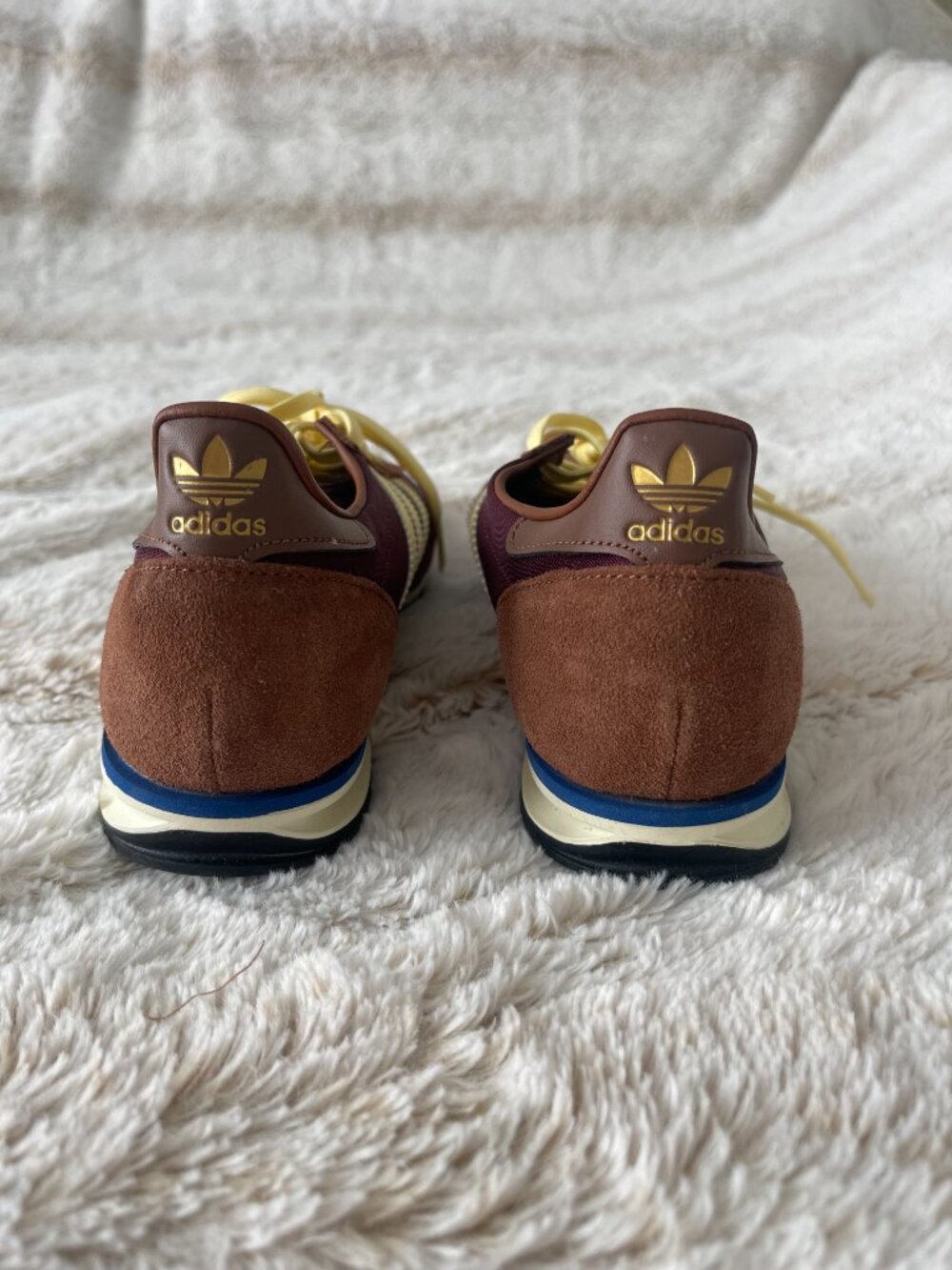 adidas SL 72 OG Shoes in Maroon / Almost Yellow / Preloved Brown men's size 6.5 - Picture 3 of 6
